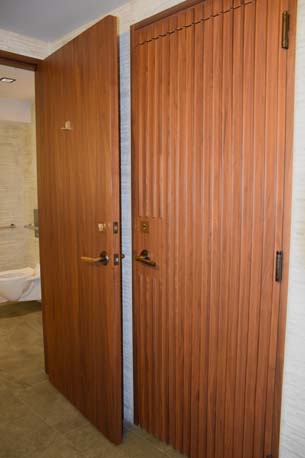Brickell City Center wood panel double door