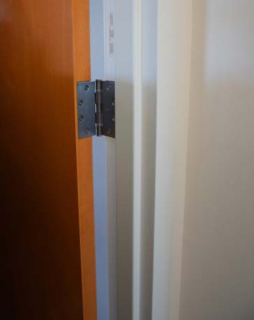 TRYP Hotel wood door hinge
